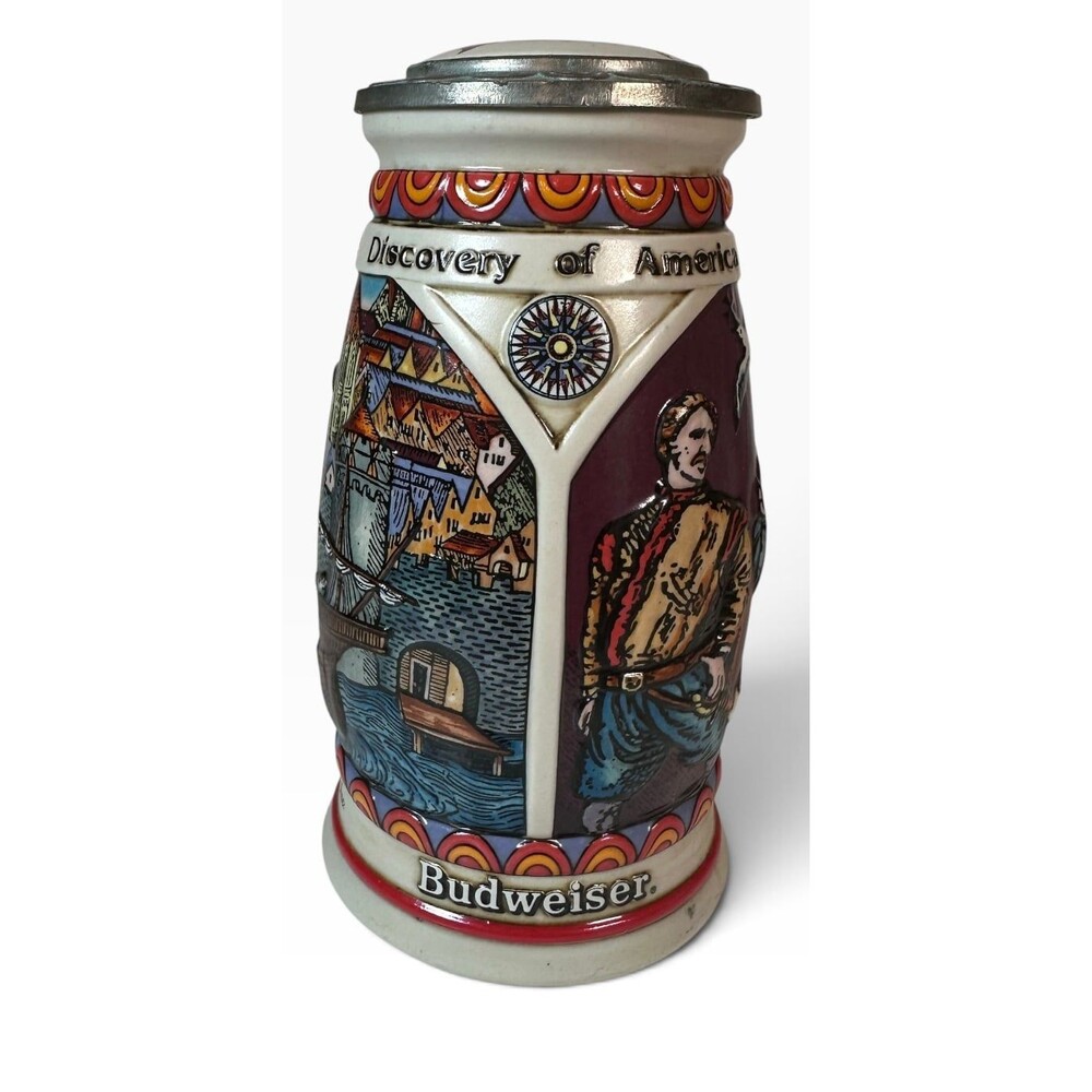Budweiser Discovery Of America Series Nina Beer Stein 1989 Anheuser Busch #09909